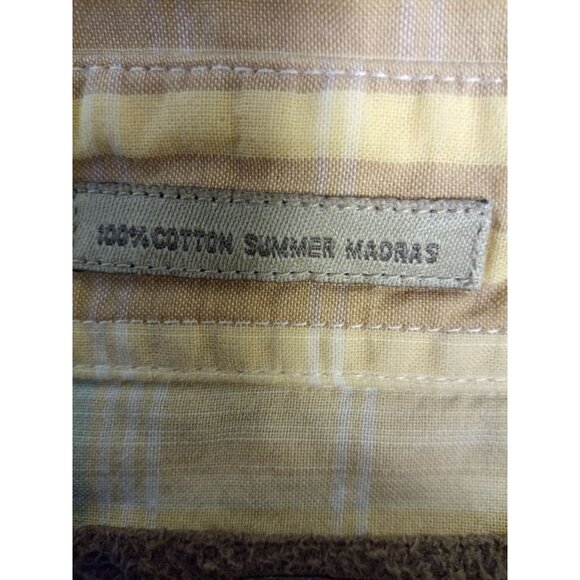 Covington Field and Stream Yellow Red Button Down Collared Shirts Size M - Picture 8 of 15